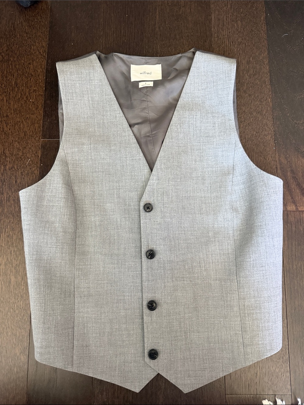 Aritzia Wilfred Pesci Vest in Heather medium grey